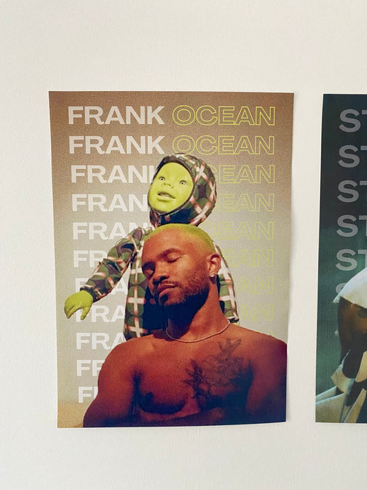 Frank ocean green style poster